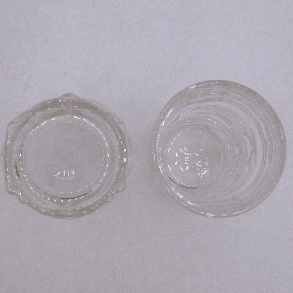 Set Of 2 Clear Tiki Bar Totem Glasses Heavy 12 Oz Hawaiian Design     17 - Picture 3 of 3